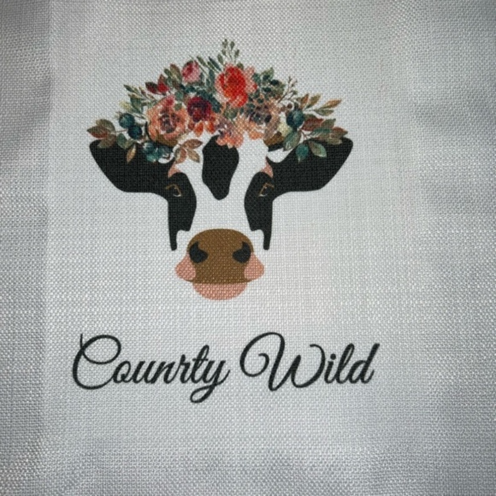 Cow pillow slipcover